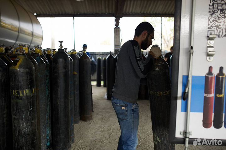 Баллон с углекислотой, азот, аргон в наличии