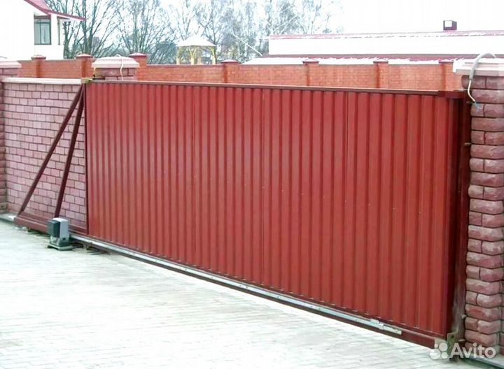 Ворота откатные металлические быстро