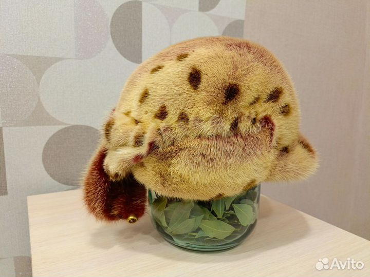 Шапка норковая женская, детская лиса