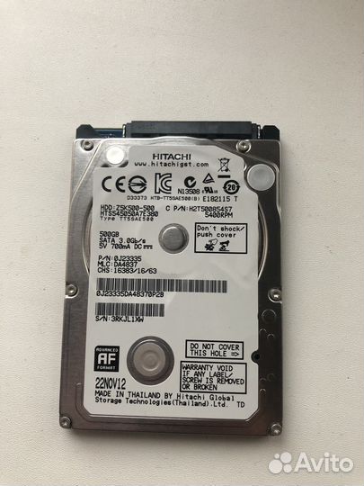 Жесткий диск 2.5'' 500gb Hitachi Z5K500