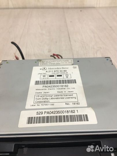 Магнитола Mercedes Benz E350 W211 M272.964 2006