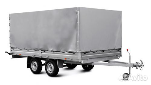 Прицеп 39.001 с тентом 130 см. Для длинных грузов