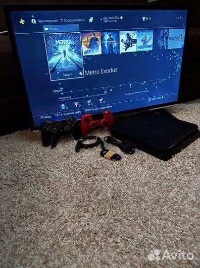 Sony playstation 4 slim + 400 игр