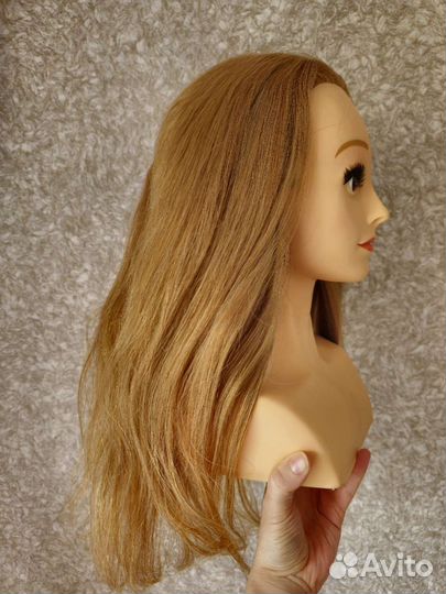 Голова манекен с натуральными волосами