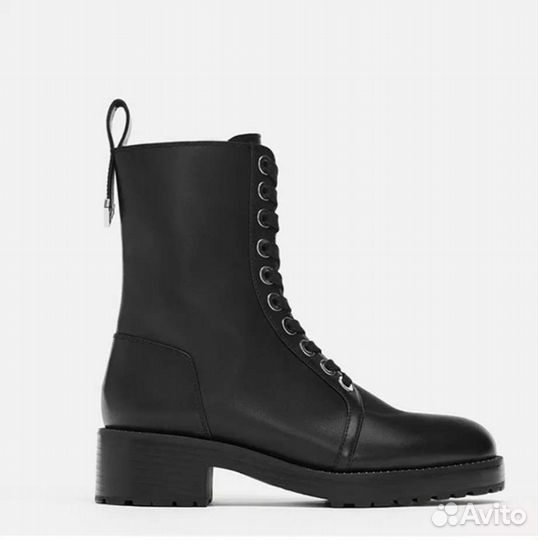 Кожанные ботинки Zara