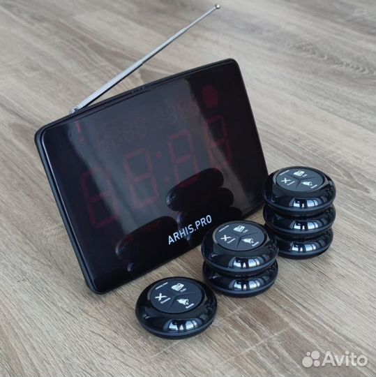 Влагозащищенная кнопка вызова персонала и табло