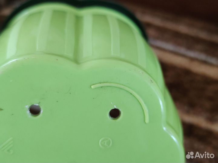 Кашпо цветочный горшок зелёный, 1,5л