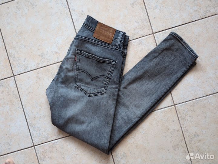 Серые мужские джинсы Levis 512 W30 L32 оригинал