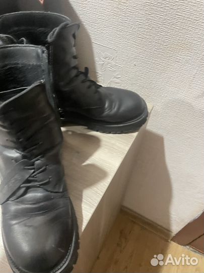 Кожаные ботинки 38