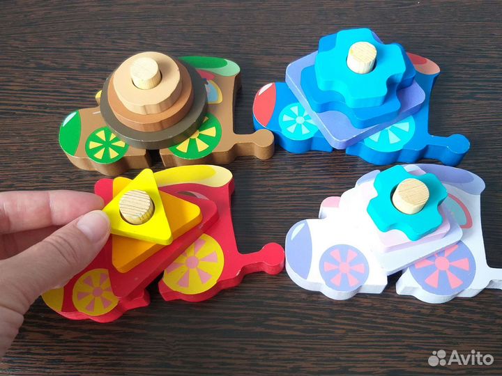 Развивающие деревянные игрушки пакетом