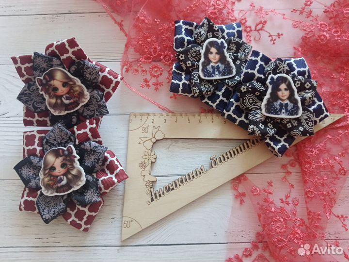 Бантик в школу на резинке