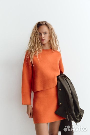 Zara трикотажный костюм