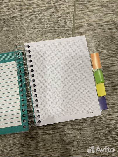 Блокнот планер с разделителями на кольцах