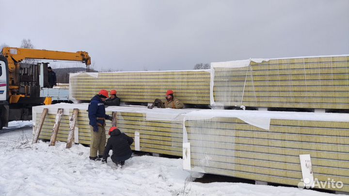 Сэндвич-панели для автомоек, холодильных, складов