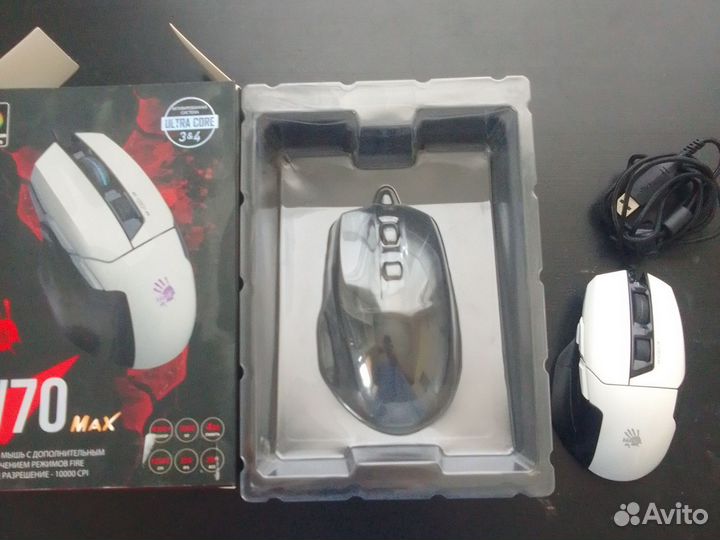 Игровая мышка bloody W70 max. Rgb подсветка