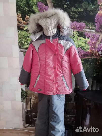 Зимний комбинезон для девочки рост 140