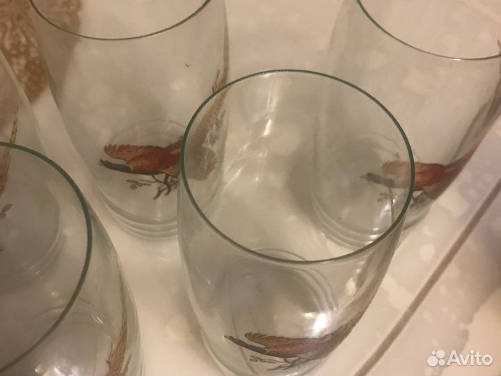 Бокалы фужеры «Фазаны»