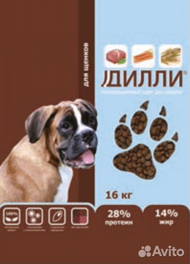 Корм для собак дилли