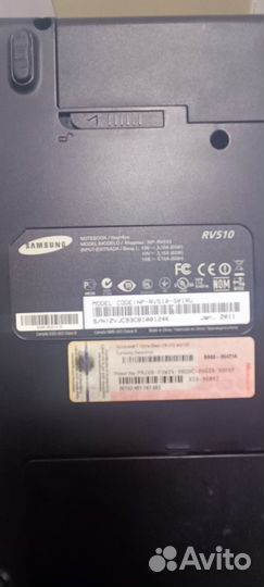 Ноутбук samsung RV510 на запчасти