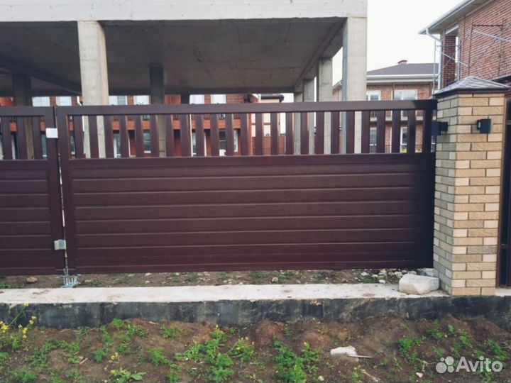 Ворота распашные кованные монтаж 1-2 дн