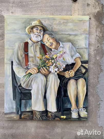 Картина на холсте темпера