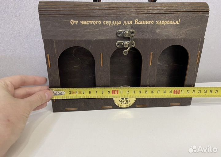 Коробка подарочная деревянная