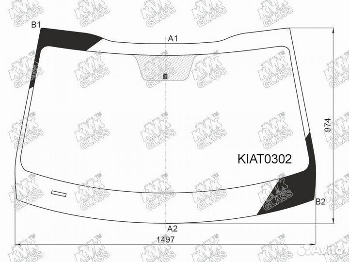 Стекло лобовое KIA K5 20