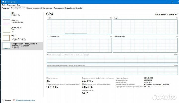 Игровой пк gtx 980