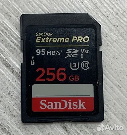 Карта памяти SD SanDisk Extreme PRO 256gb