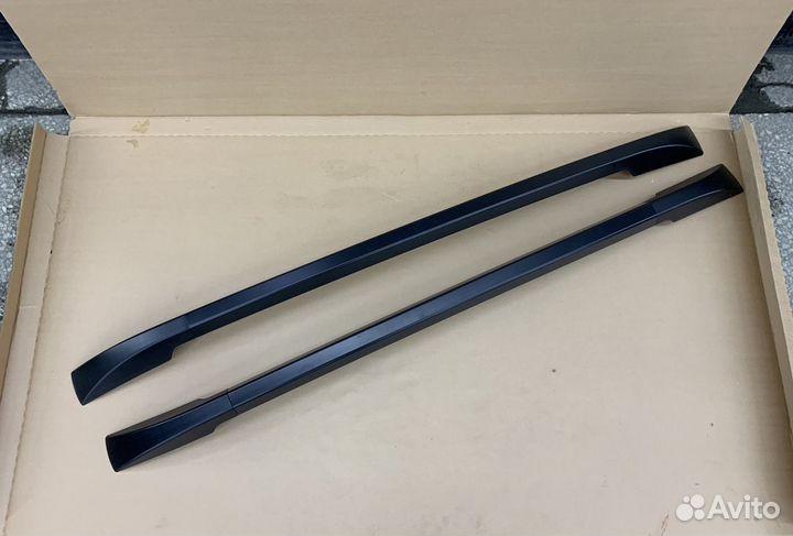 Черные рейлинги на крышу Ford Ranger T6 T7