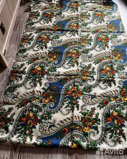 Отрез платочной шерстяной ткани СССР