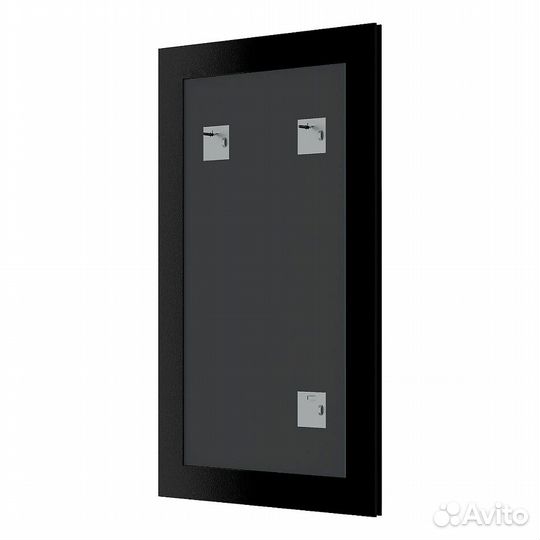 Зеркало в багетной раме evoform definite 78 белая кожа с хромом BY 7635