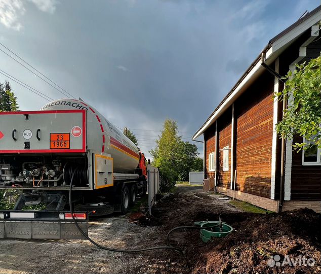 Заправка газгольдеров / Доставка сжиженного газа