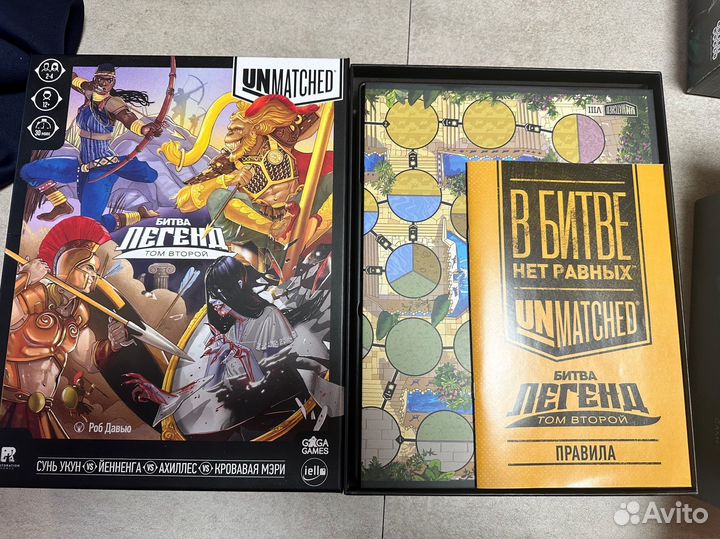 Unmatched том 2, настольная игра