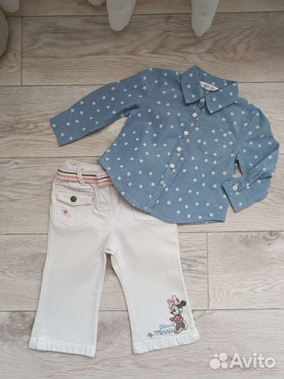 Вещи пакетом для девочки 6-9 мес