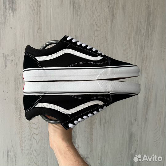 Vans Old Skool Black White (43, оригинал)