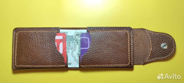 Кошелек мужской кожаный ручной работы