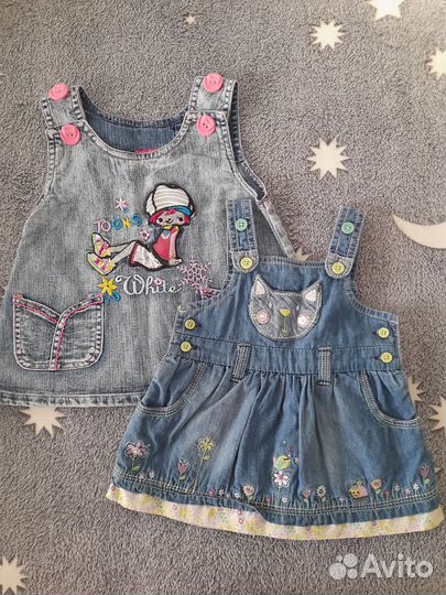 Вещи пакетом на девочку 68 74 80