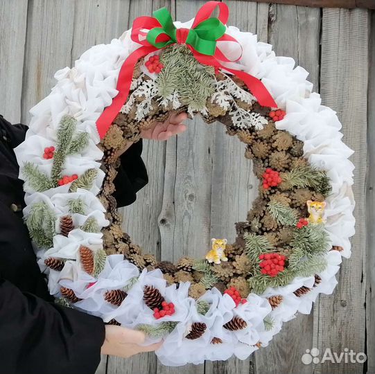 Венок. Эко декор. декор для дома и сада
