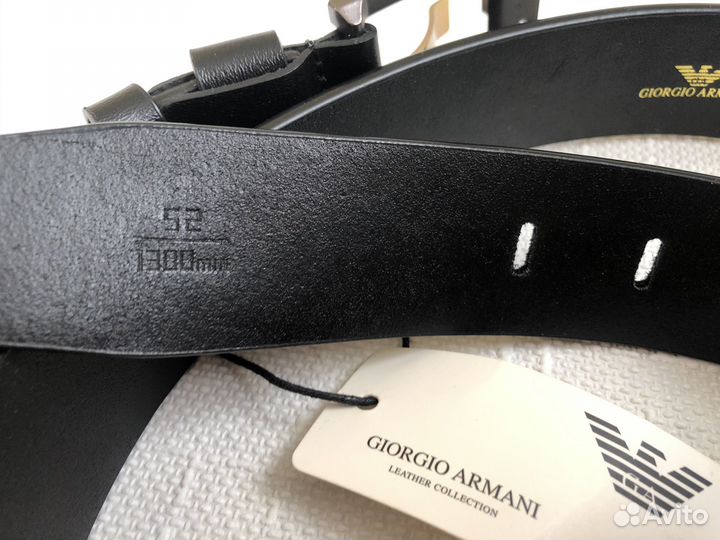 Мужской кожаный ремень Giorgio Armani