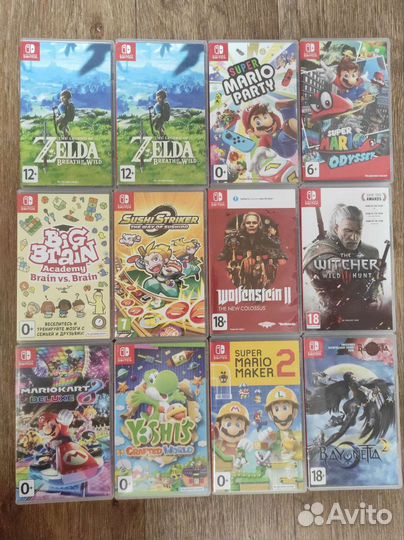 Картриджы для Nintendo switch