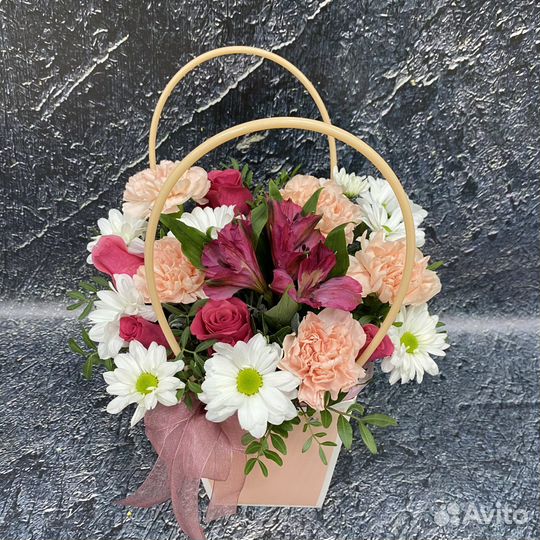 Цветы в плайм-пакете 363