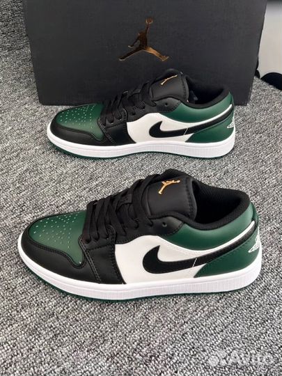 Кроссовки Nike Air Jordan 1 Low Green Toe