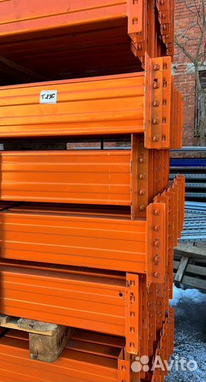 Стеллажи фронтальные металлические для склада Недк