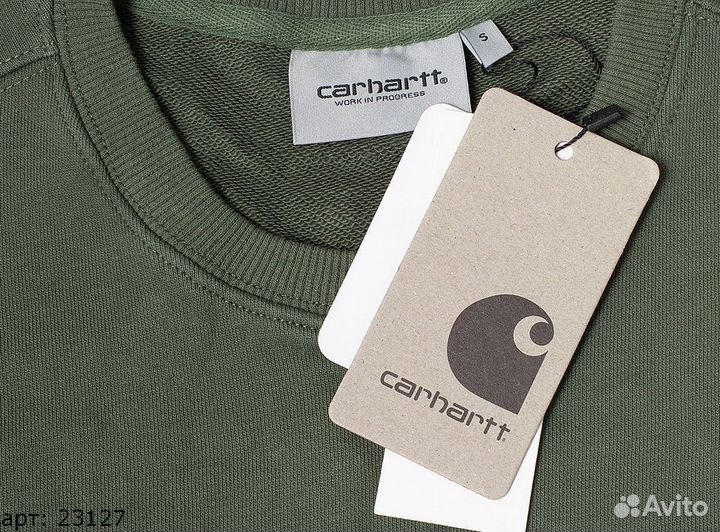 Свитшот Carhartt lil name Зелёный