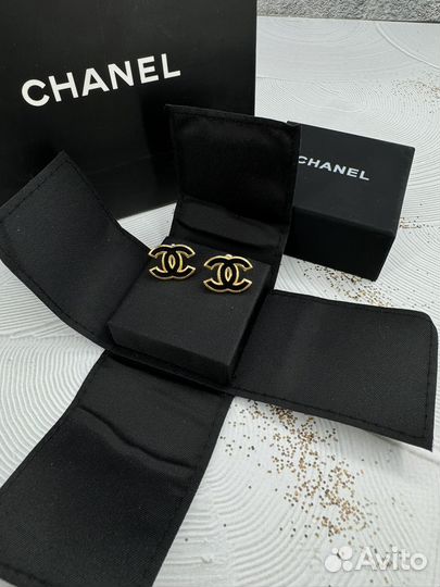 Серьги chanel