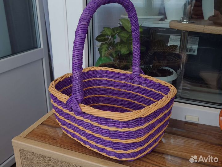 Корзинки из газетной лозы