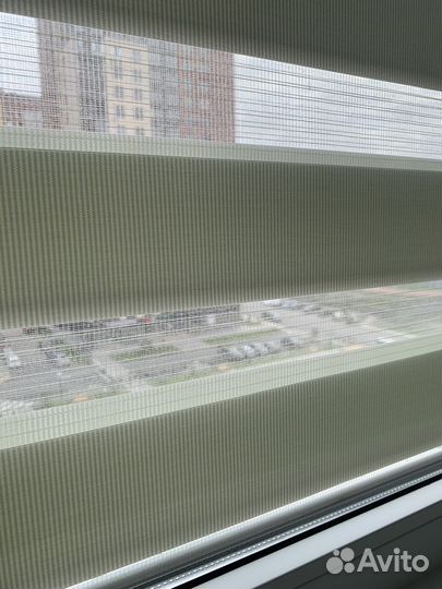 Рулонные шторы «День-ночь» фисташка