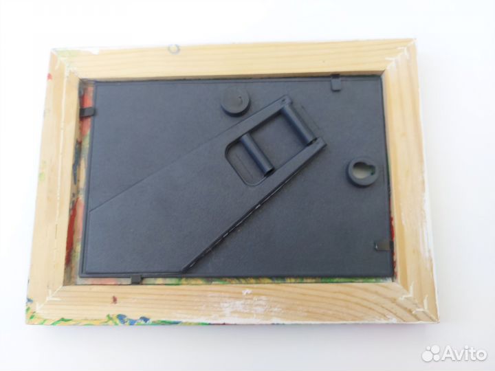 Фоторамка деревянная 1015 эбру ручная работа