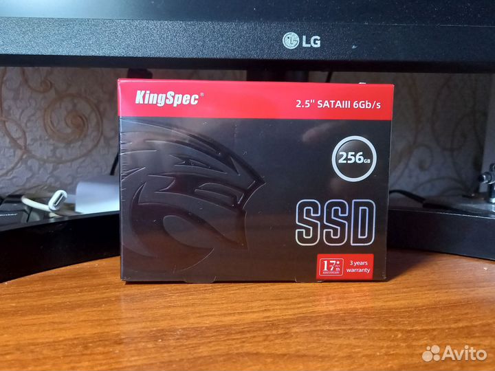 Ssd диск Kingspec 256 gb. Новый